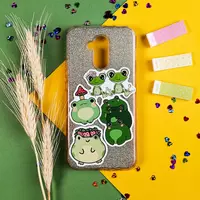  Набор наклеек Kawaii Frogs  А6. 9л  артикул STP294 Только оптом