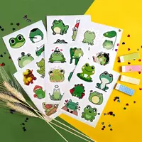  Набор наклеек Kawaii Frogs  А6. 9л  артикул STP294 - CHANDRA TASHKENT