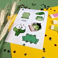  CHANDRA TASHKENT - Набор наклеек Kawaii Frogs  А6. 9л  артикул STP294