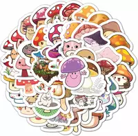 Набор наклеек Kawaii Mushrooms  А6. 9л  артикул STP295