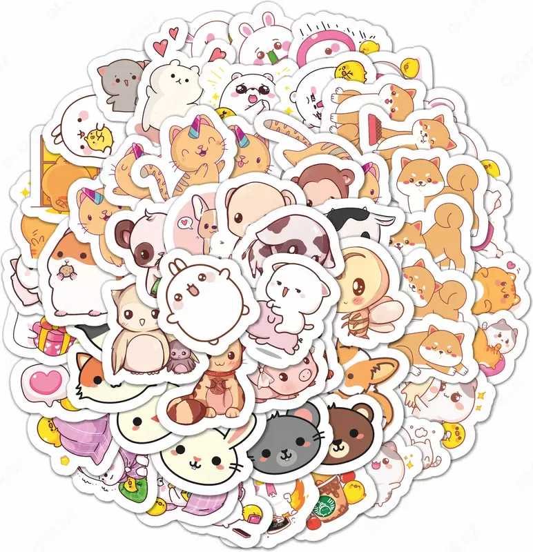 Набор наклеек "Kawaii Animals"