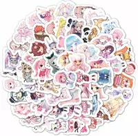 Набор наклеек Kawaii Anime  А6. 9л  артикул STP297