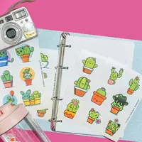   Набор наклеек Kawaii Cactus  А6  9л  артикул STP300