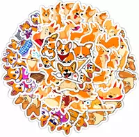 Набор наклеек "Kawaii Сorgi"