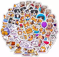 Набор наклеек Kawaii All Dogs  А6  9л  артикул STP304