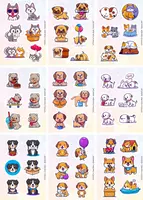  Набор наклеек Kawaii All Dogs  А6  9л  артикул STP304 - 