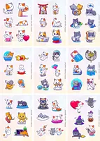  Набор наклеек Kawaii cats  А6  9л артикул STP306 - 