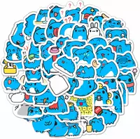 Набор наклеек Kawaii Bugcat Capoo  А6  9л  артикул STP308