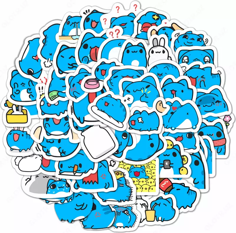 Набор наклеек Kawaii Bugcat Capoo  А6  9л  артикул STP308