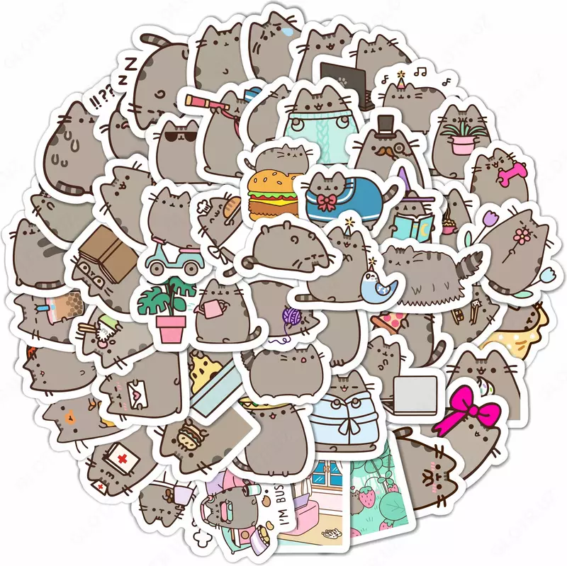 Набор наклеек Kawaii Pusheen  А6  9л  артикул STP309