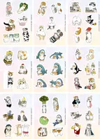  Набор наклеекKawaii Сats in clothes  А6  9л  артикул STP312 - 