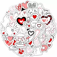 Набор наклеек Love 1  А6  9л  артикул STP318