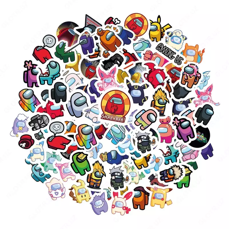 Набор наклеек Among Us  А6. 9л  артикул STP213