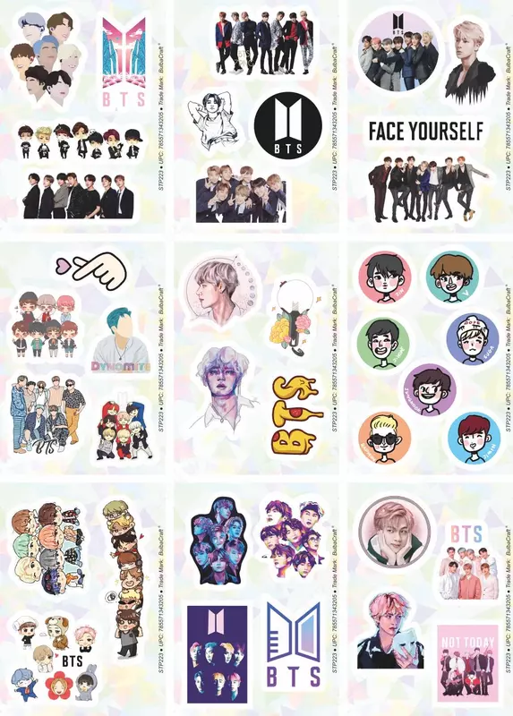 Набор наклеек "BTS" А6