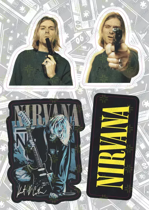 Набор наклеек "Nirvana" А6