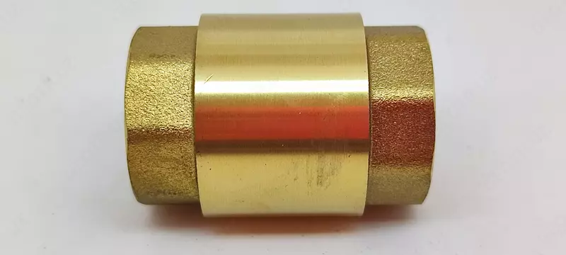   Клапан обратный латунный DN 15 PN10 м-м пружинный/пласт. шток SGL