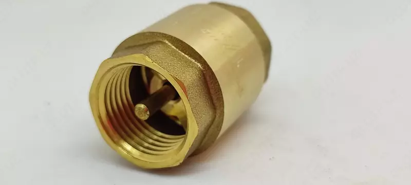  Клапан обратный латунный DN 15 PN10 м-м пружинный/пласт. шток SGL Оптом и розница