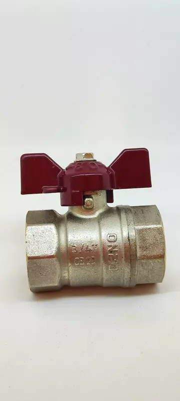 Кран шаровый латунный Temper DN20 (3/4) PN40 88.Вн-Вн.Бабочка.34.