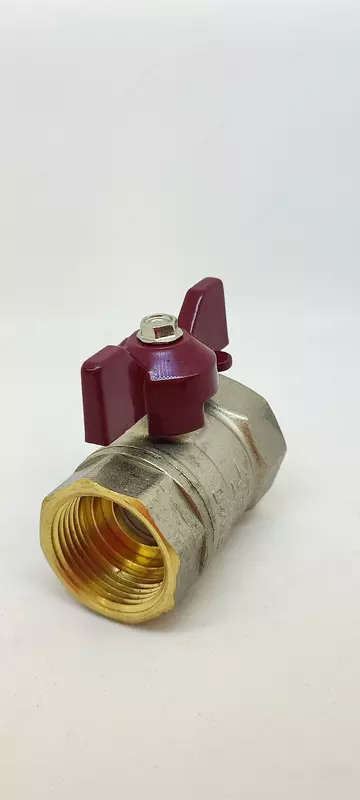  Кран шаровый латунный Temper DN20 (3/4) PN40 88.Вн-Вн.Бабочка.34. - 