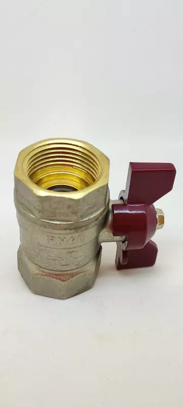   Кран шаровый латунный Temper DN20 (3/4) PN40 88.Вн-Вн.Бабочка.34.