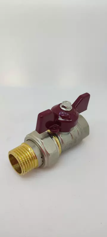  Кран шаровый латунный Temper DN15 (1/2) PN40 88.Вн-Нр Американка.Бабочка.12. - 