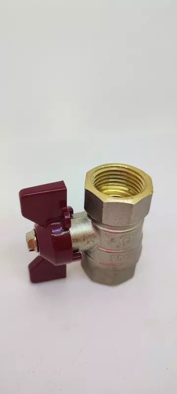   Кран шаровый латунный Temper DN15 (1/2) PN40 88.Вн-Вн.Бабочка. 12.