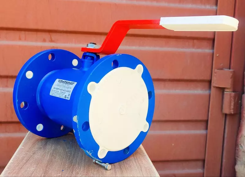 Кран шаровой DN100/80 PN16 цельносварной фланцевый 11с67п 2ЦФ.00.1 (универсальный) МАРШАЛ Россия