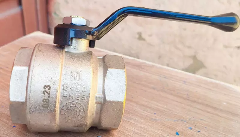 Кран шаровый латунный Temper DN50 (2) PN25 88.Вн-Вн.Рычаг.2. CHANDRA TASHKENT