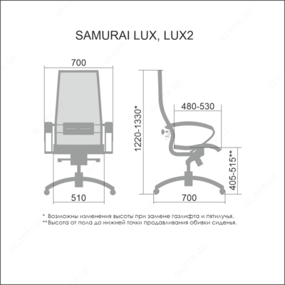 Офисное кресло Samurai Lux home24.uz