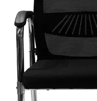 Стул-кресло Derby с хромированным каркасом и подлокотниками