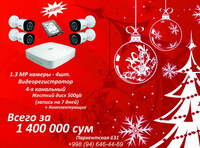  Комплект системы видеонаблюдения - 