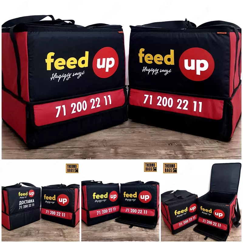 от {0} сум 2х ярусные термосумки для доставки пиццы и фаст-фуда