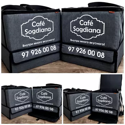 2х ярусные термосумки для доставки пиццы и фаст-фуда Оптом и розница