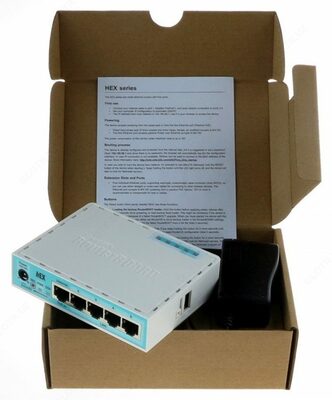 925 000 сум / шт. Маршрутизатор Mikrotik HEX RB750GR3