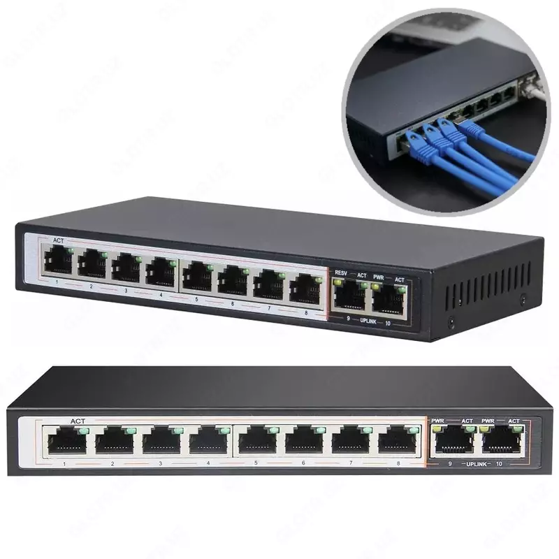 Настольный коммутатор Extralink Perses 10 x портов RJ45 (Gigabit Ethernet