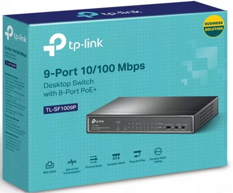Коммутатор TP-LINK TL-SF1009P 8 x RJ45