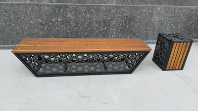 Дизайнерская кованая скамья