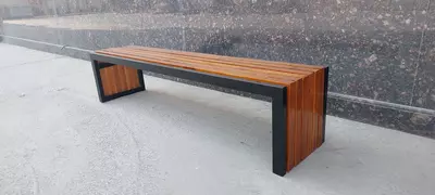 Скамья металлическая классическая без спинки