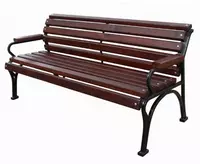 Скамья металлическая классическая со спинки