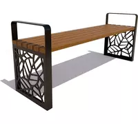 Cкамья с узорами металлическая