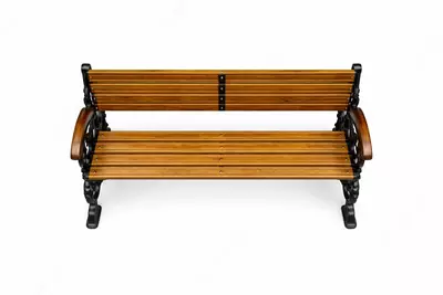 Дизайнерская кованая скамья со спинкой и подлокотником "OHAKCHI" Хусусий Корхонаси