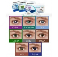 Rangli yumshoq kontakt linzalari