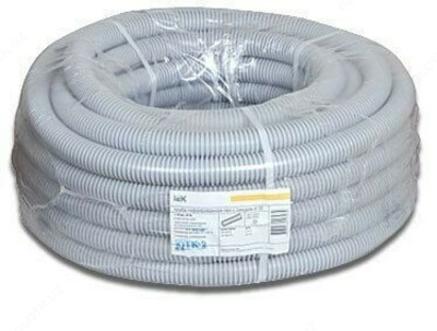 Гофра ПВХ d 32 с зондом (25 м) IEK