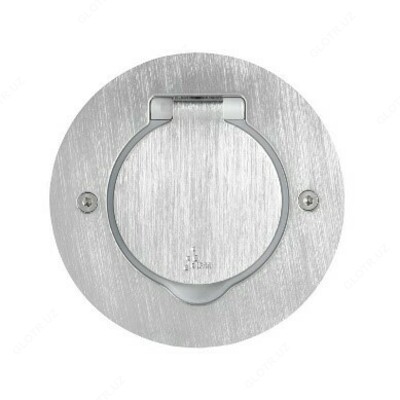 Напольная коробка на 2 модуля c монтажной коробкой ( без механизмов ) Бронза / Сталь