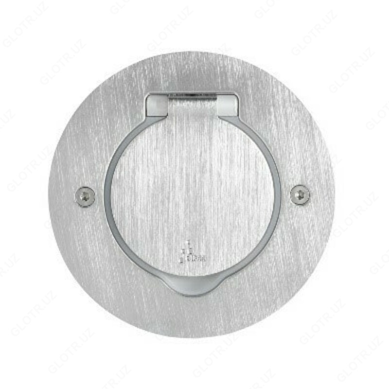 Напольная коробка на 2 модуля c монтажной коробкой ( без механизмов ) Бронза / Сталь