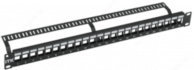 ITK 1U Модульная патч панель UTP 24 порта