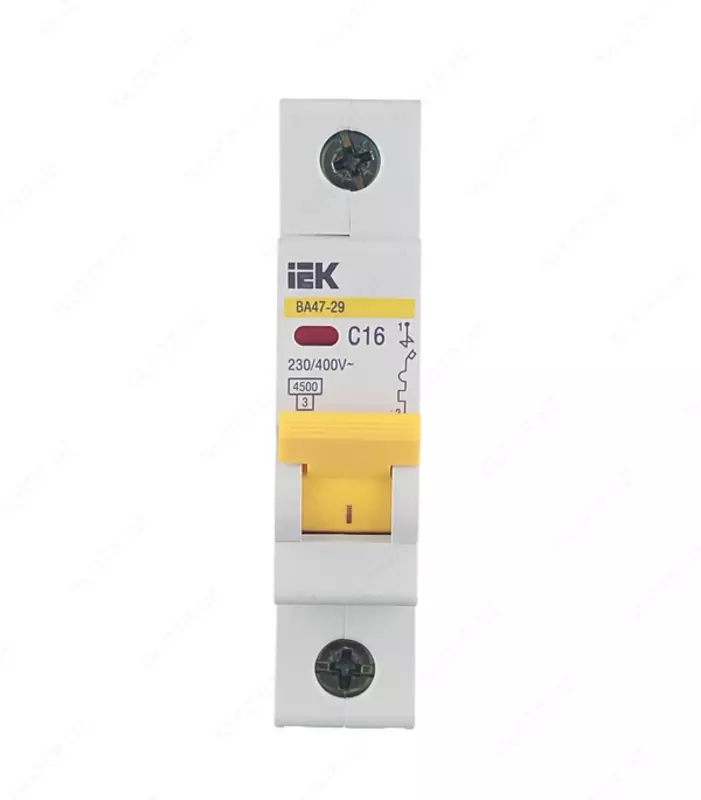 IEK Avtomatik kalit BA47-29 1P 16A 4,5kA x-ka C