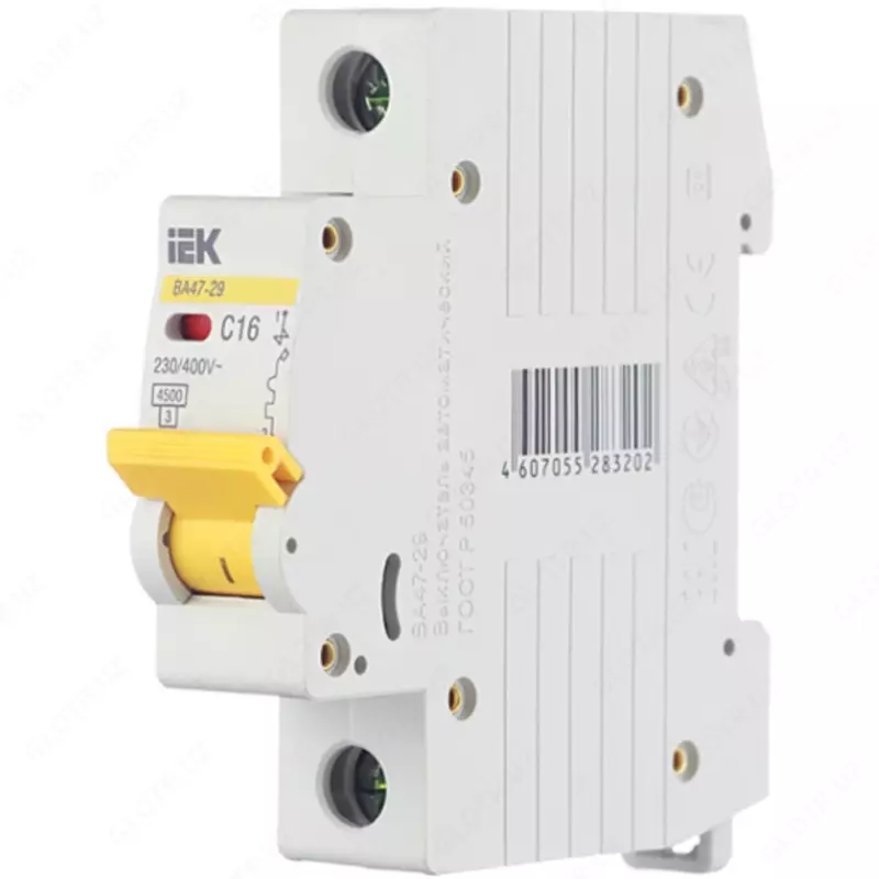 IEK Avtomatik kalit BA47-29 1P 16A 4,5kA x-ka C