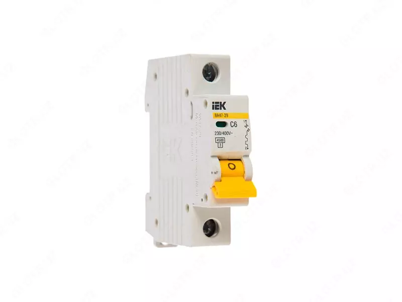 IEK elektron to'xtatuvchisi ВА47-29 1Р 10А 4,5кА х-ка B