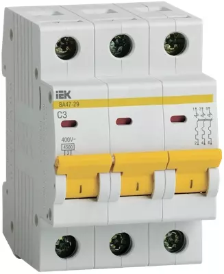 IEK elektron to'xtatuvchisi VA47-29 3R 3A 4,5 ka x-ka S